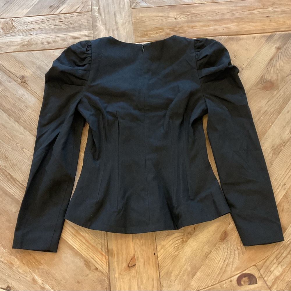 Tuckernuck Calla Black Puff Sleeve Princess Blouse NWT‎ - Picture 4 of 7